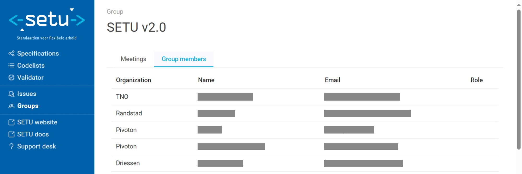 Viewing the list of group members